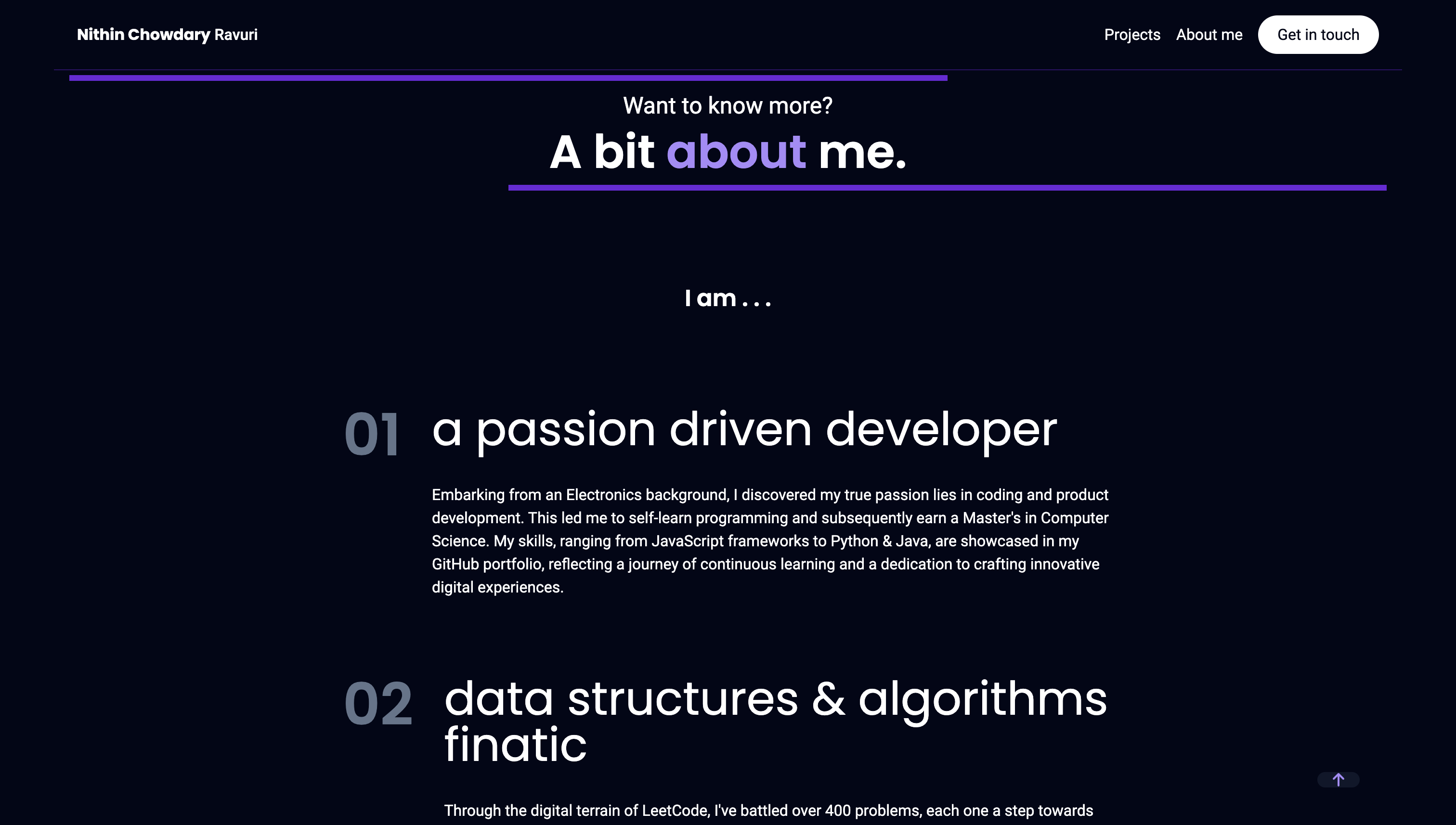 Svelte Portfolio screenshot 3